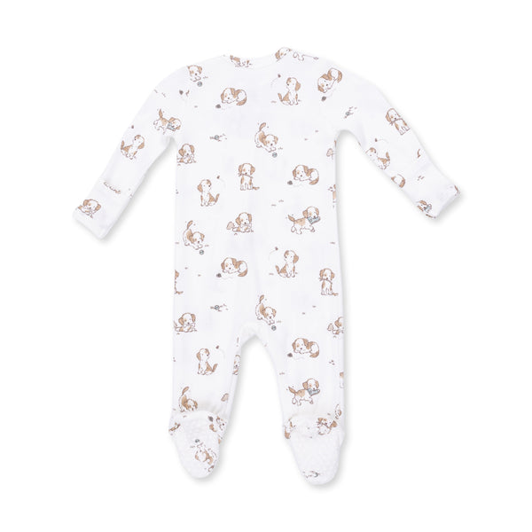 Angel Dear Explorer Puppy Blue 2 Way Zipper Footie