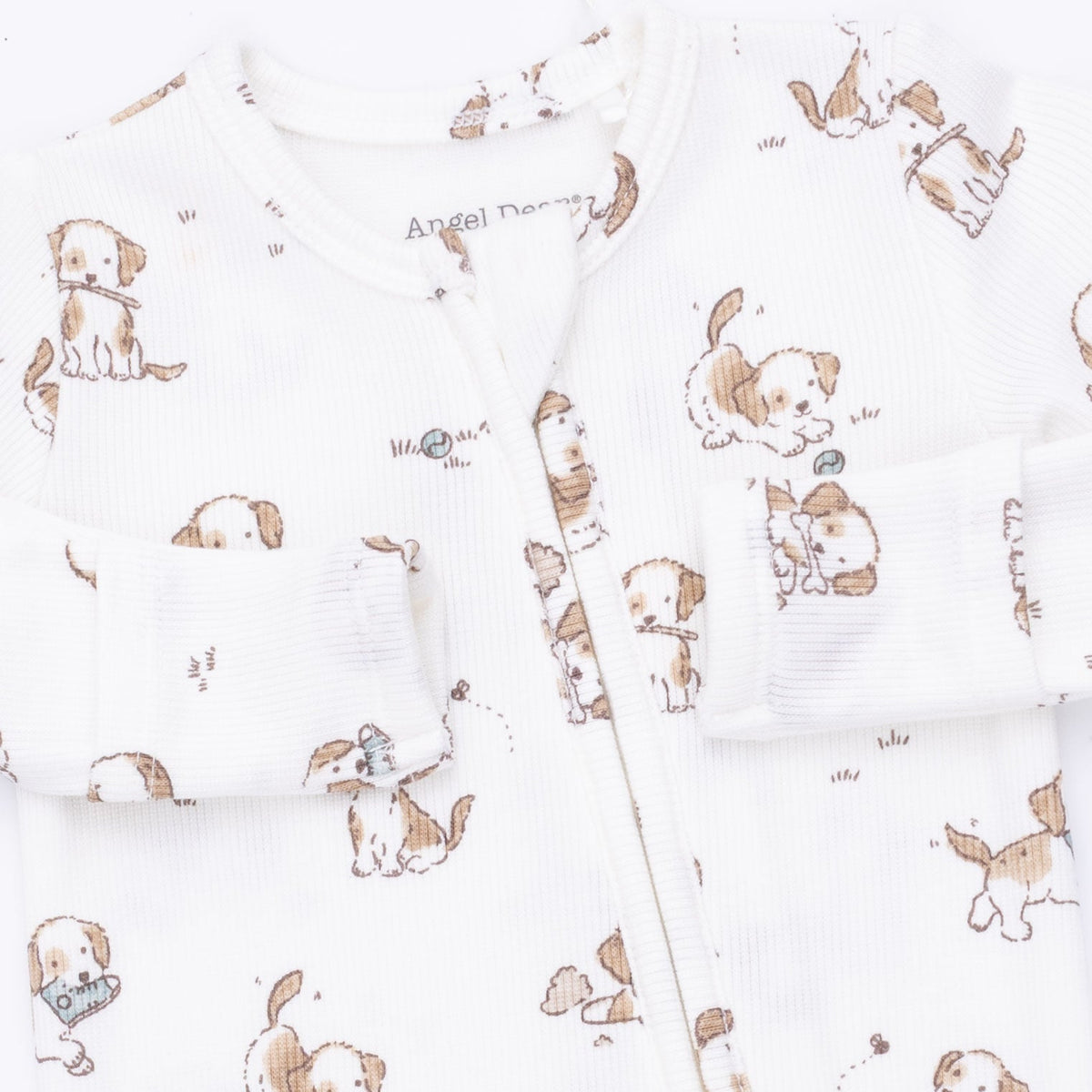 Angel Dear Explorer Puppy Blue 2 Way Zipper Footie