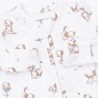 Angel Dear Explorer Puppy Blue 2 Way Zipper Footie