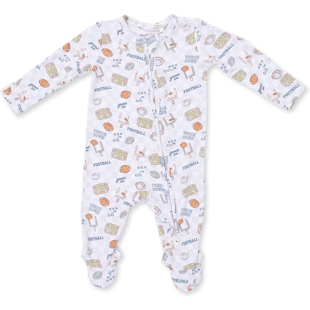 Angel Dear Football Check 2 Way Zipper Footie