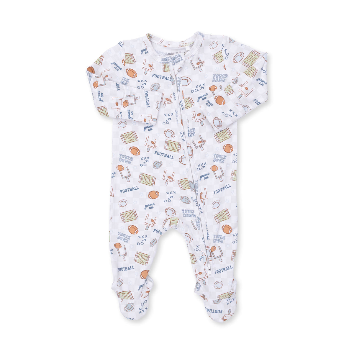 Angel Dear Football Check 2 Way Zipper Footie