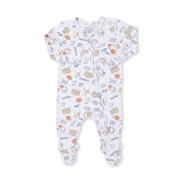 Angel Dear Football Check 2 Way Zipper Footie
