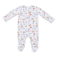 Angel Dear Football Check 2 Way Zipper Footie