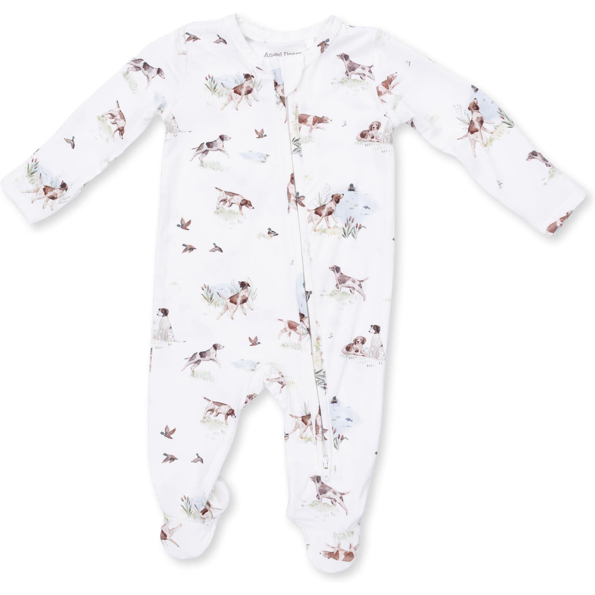 Angel Dear Pointer Pups and Duck Buddies 2 Way Zipper Footie