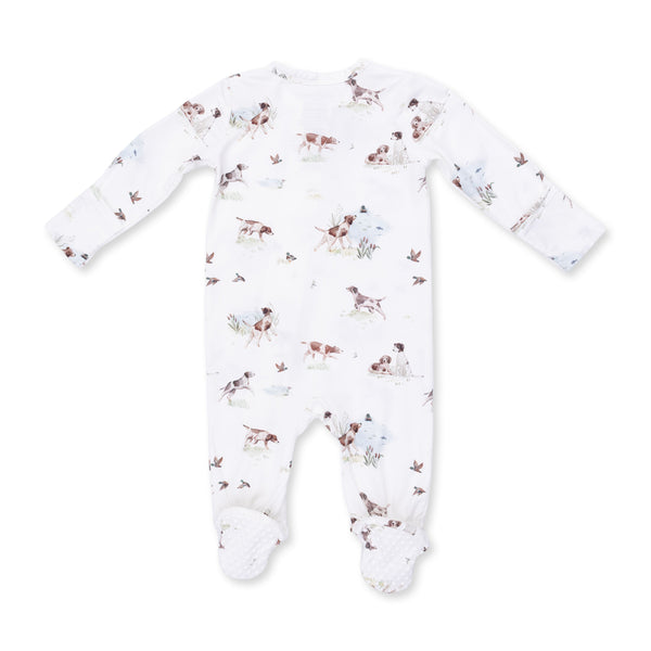 Angel Dear Pointer Pups and Duck Buddies 2 Way Zipper Footie
