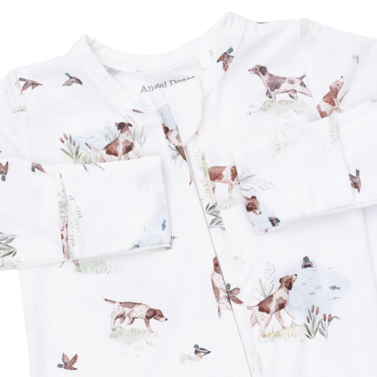 Angel Dear Pointer Pups and Duck Buddies 2 Way Zipper Footie