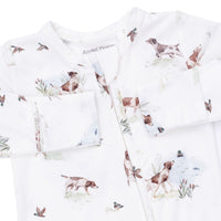 Angel Dear Pointer Pups and Duck Buddies 2 Way Zipper Footie