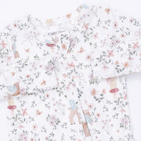 Angel Dear Enchanted Woodland 2 Way Ruffle Back Zipper Footie