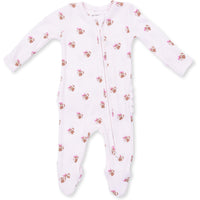 Angel Dear Mini Football Hearts 2 Way Ruffle Back Zipper Footie