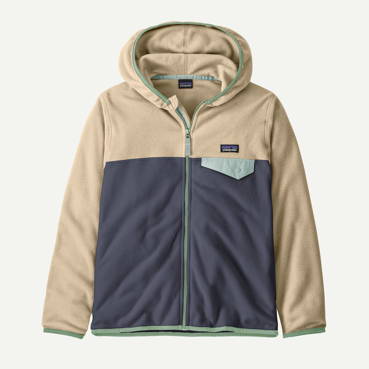 Patagonia Kids' Micro D® Snap-T® Fleece Jacket- Smolder Blue
