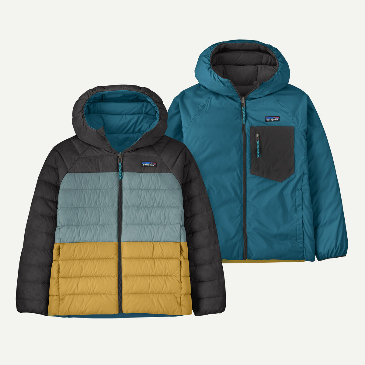 Patagonia Kids Reversible Down Hoody - Black