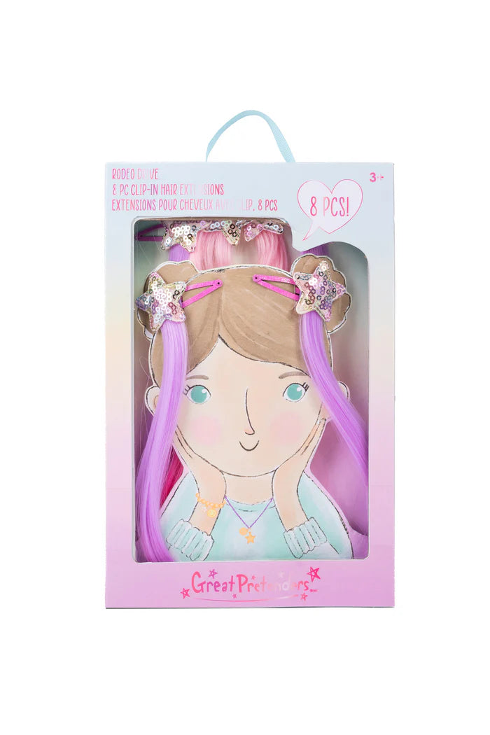 Great Pretenders Rodeo Drive Multi Color Clip In Extensions