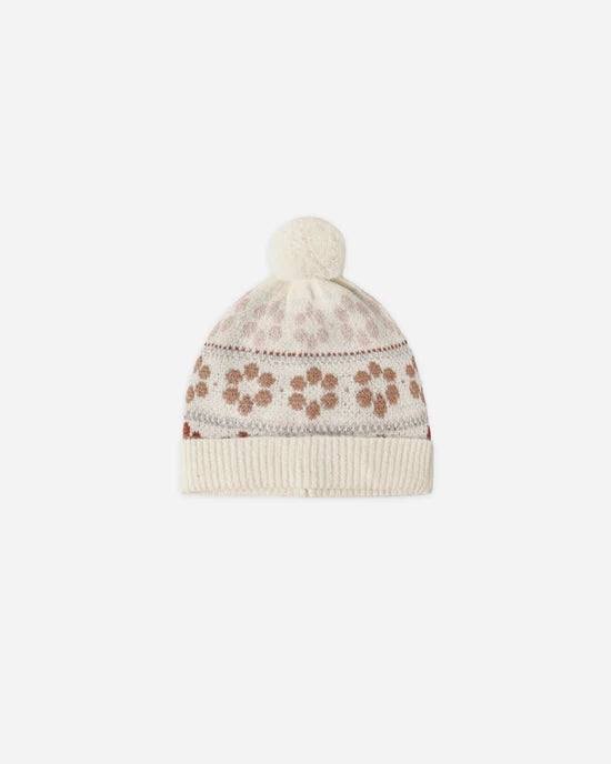 Rylee + Cru Beanie- Flower Fair Isle