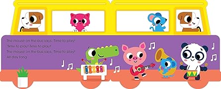 The Wheels on the Bus: Shaped Board Book Illustrated by Conor Rawson