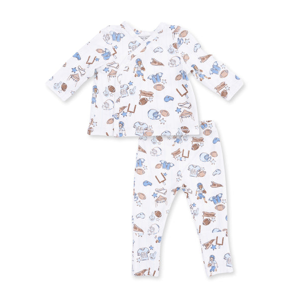 Angel Dear Football Nursery Take Me Home Set with Convertible Pant