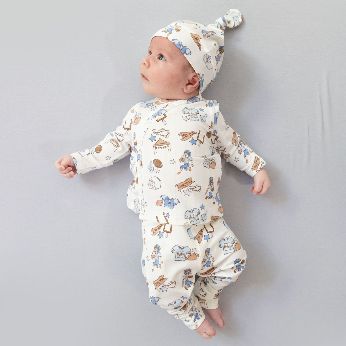Angel Dear Football Nursery Take Me Home Set with Convertible Pant