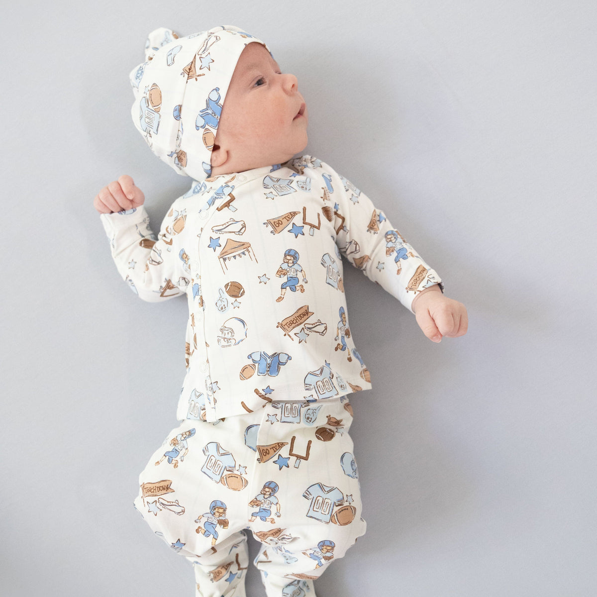 Angel Dear Football Nursery Take Me Home Set with Convertible Pant