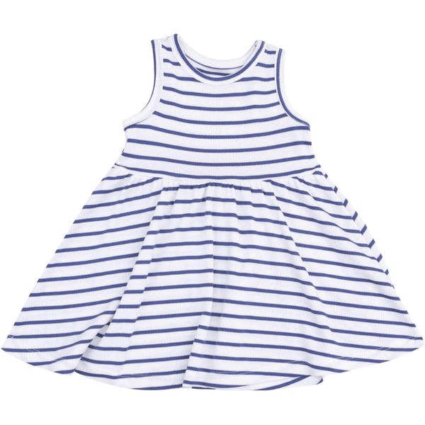 Angel Dear Stripe Vintage Blue Tank Dress