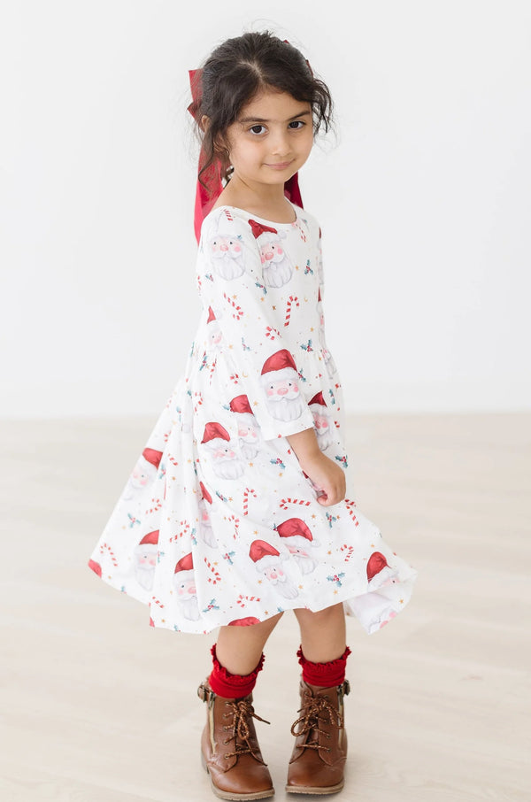 Mila & Rose Mistletoe Magic 3/4 Sleeve Pocket Twirl Dress
