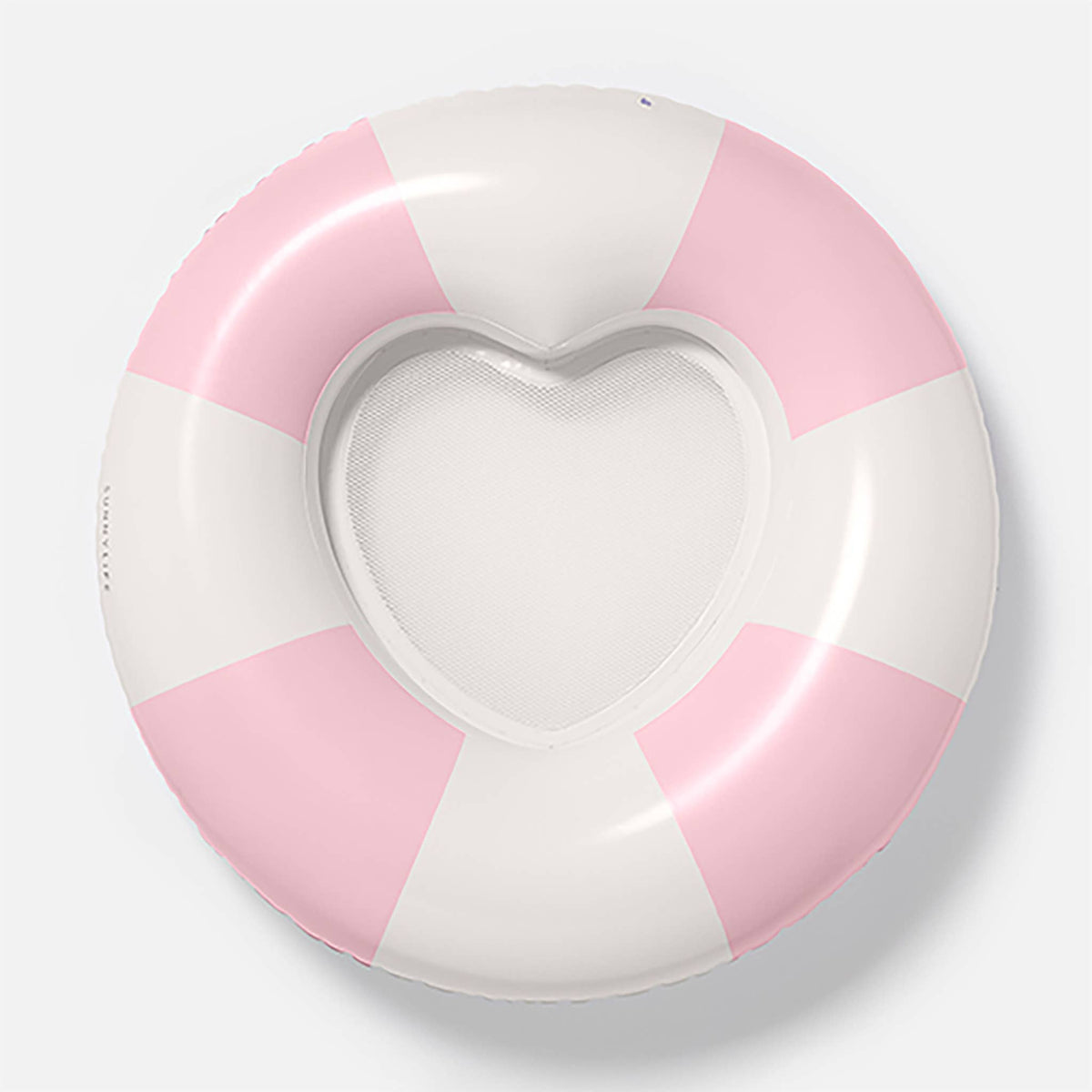 Sunnylife - Luxe Tube Pool Ring Stole My Heart Pink Stripe