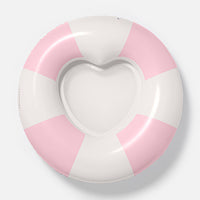 Sunnylife - Luxe Tube Pool Ring Stole My Heart Pink Stripe