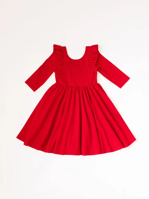 3t red christmas dress Gingerbread Christmas Dress Toddler 3T Red Corduroy Holiday Outfit