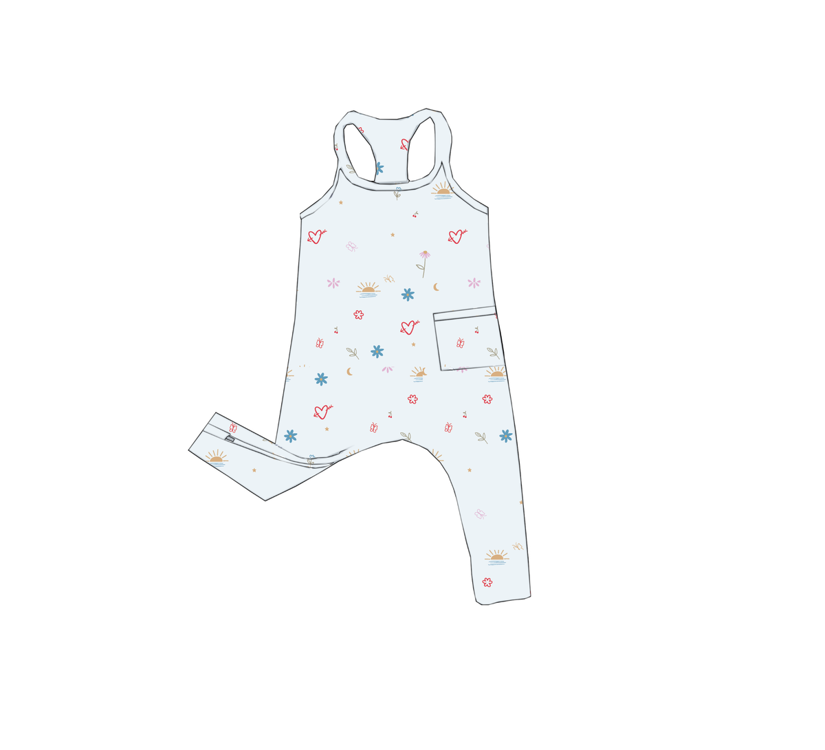 gunamuna - SS26 COTTON TANK ROMPER