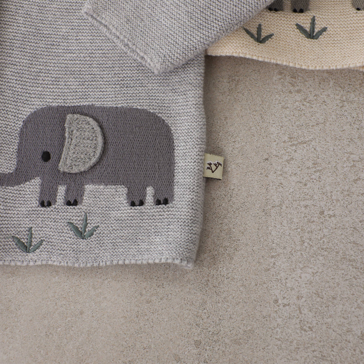 Viverano Organics - Animal Safari Embroidered Baby Cardigan Sweater (Organic)