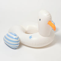 Sunnylife - Kids Tube Pool Ring Sammy the Seagull Blue Stripe