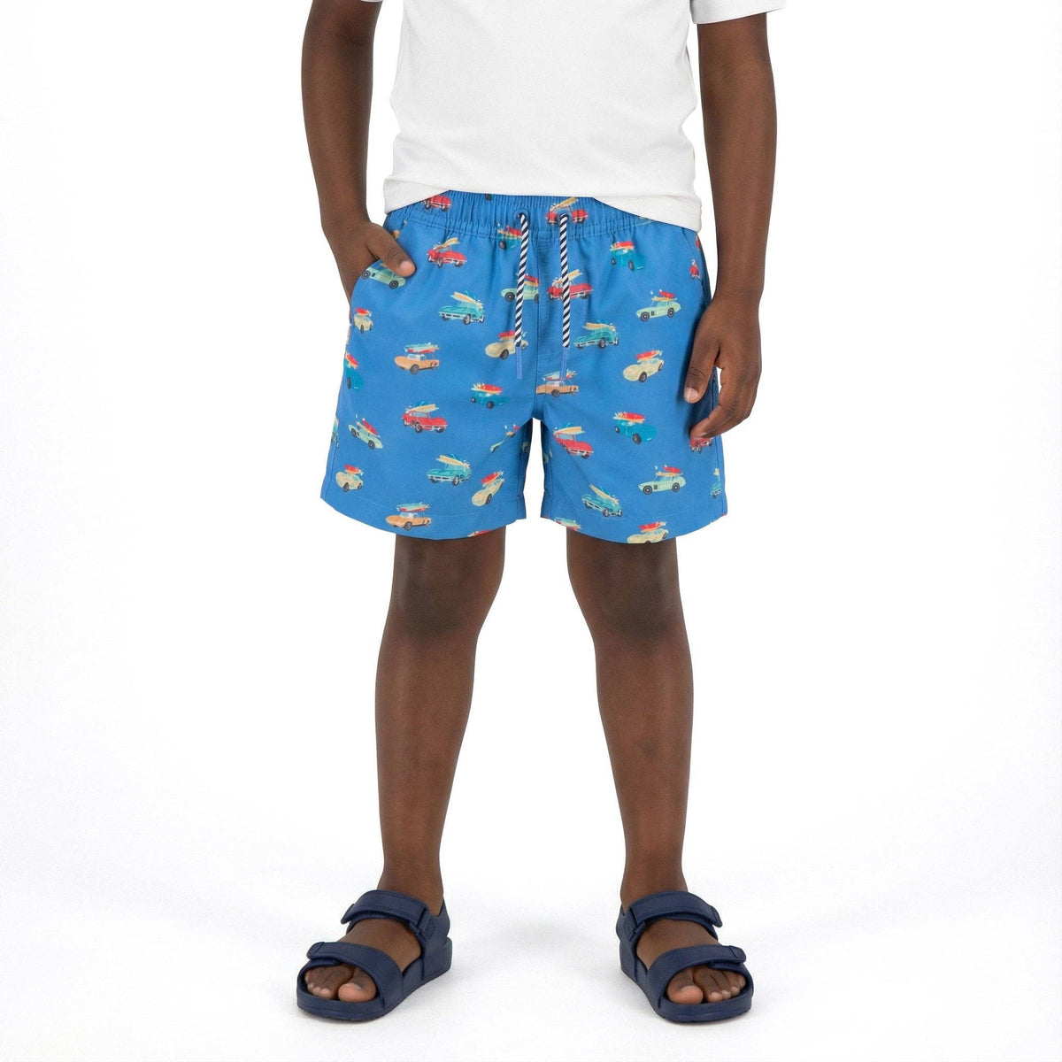 Andy & Evan - Kids (4-7) Swim Trunk | Retro Surf Car