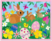 Mudpuppy Pouch Puzzle Spring Bunnies