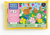 Mudpuppy Pouch Puzzle Spring Bunnies