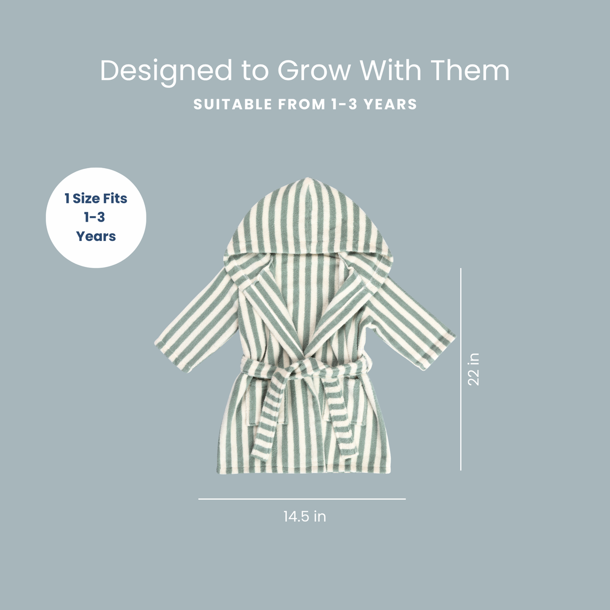 Snuggle Me Organic - Robe Towel | Slate