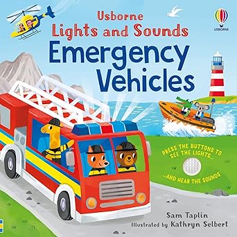 Lights and Sounds Emergency Vehicles Usborne Books