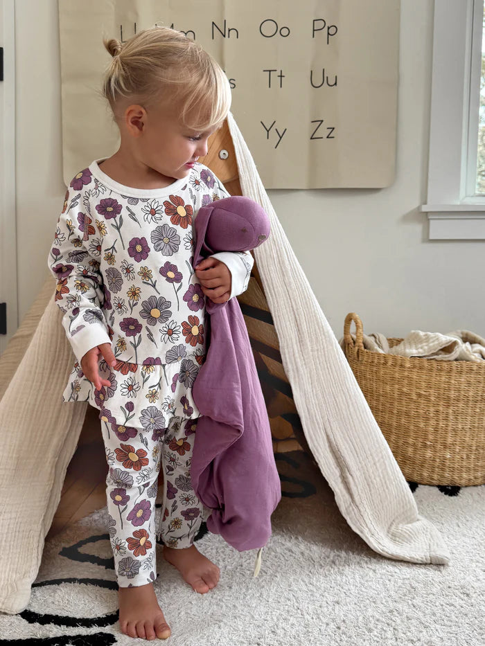 Gunamuna Fleece Two Piece Ruffled Sweatsuit