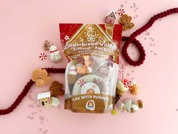 Earth Grown KidDoughs (KidDoughs by EGKD) - Gingerbread Village KidDough Play Kit