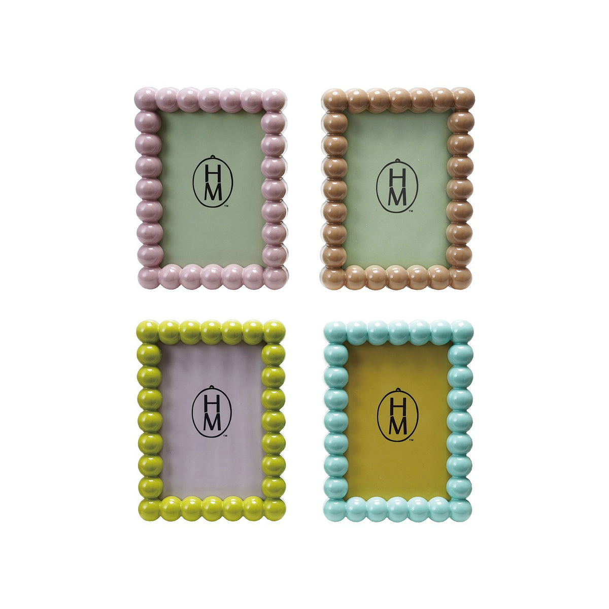 Hazel Mazel 5"W x 7"H MDF Hobnail Photo Frame