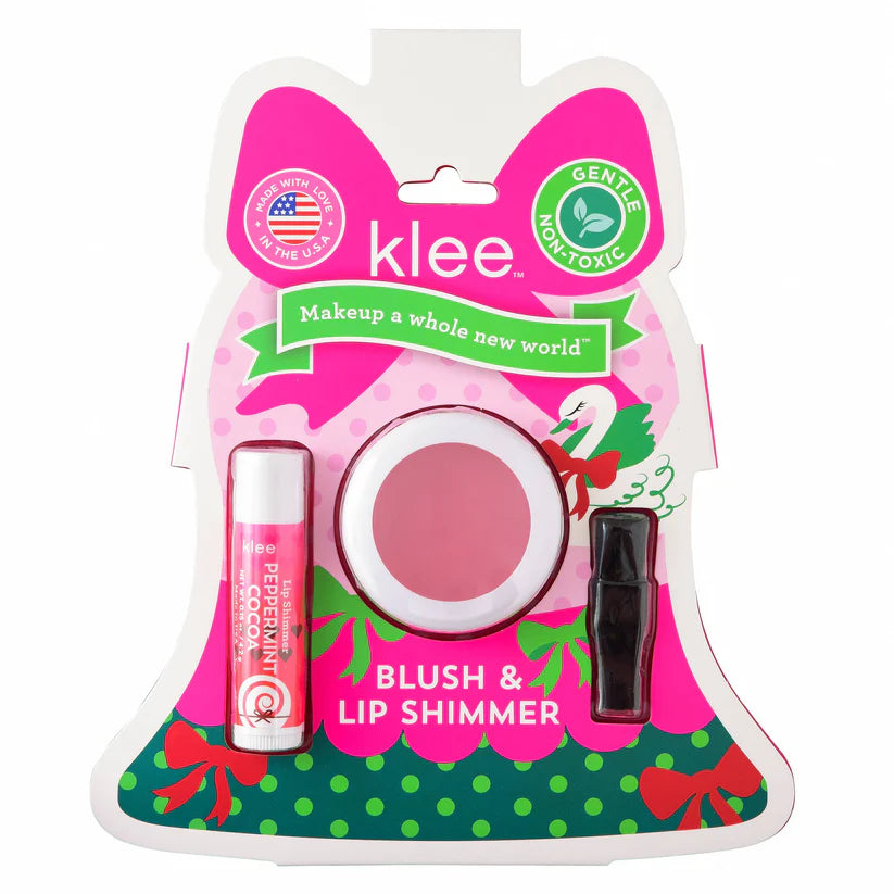 Klee-Tinsel Dream - Holiday Blush and Lip Shimmer Set: Garland Pop