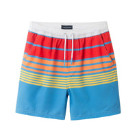 Andy & Evan - Kids (4-7 Years) Comfort-Stretch Lined Swim Trunks | Multicolor Stripe