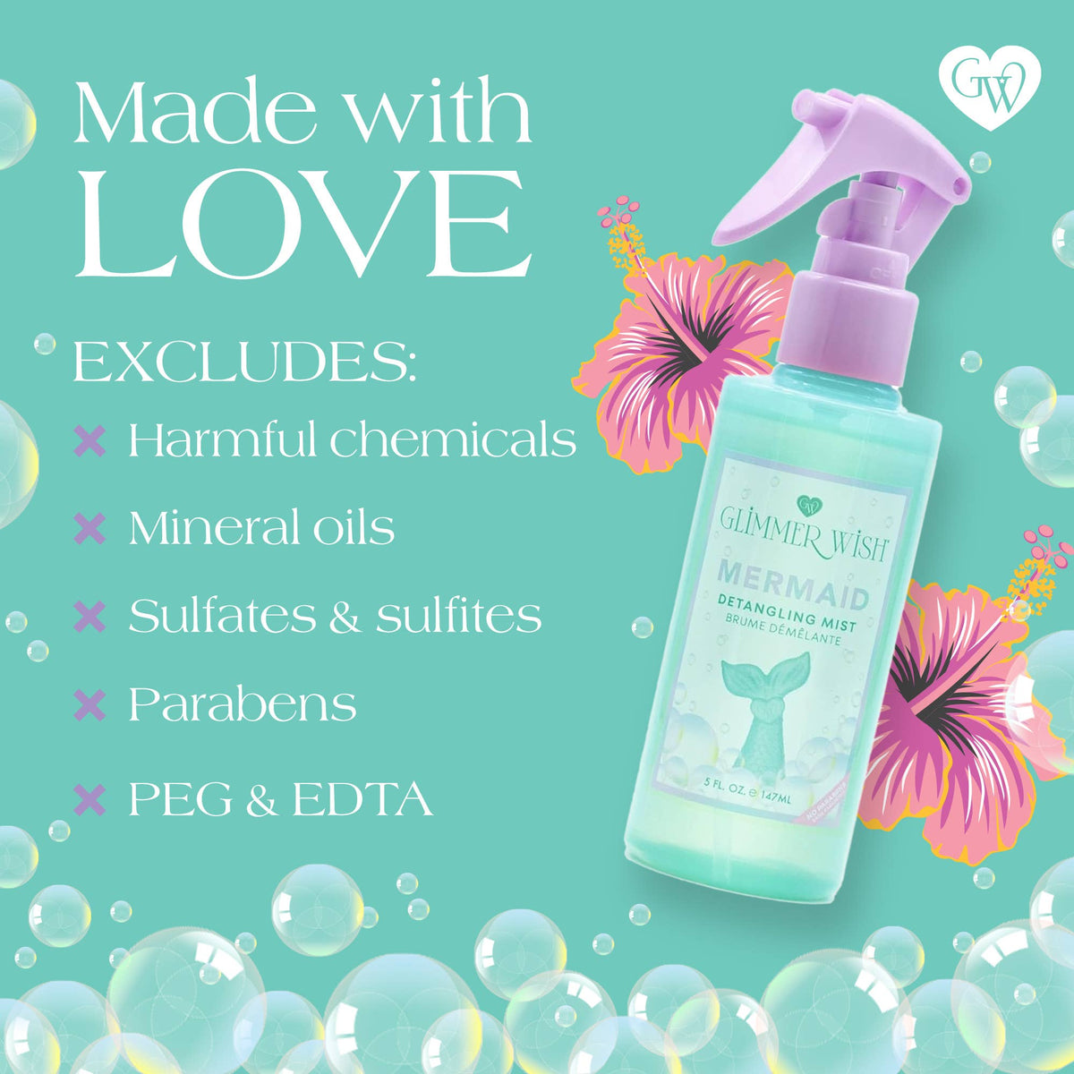 Glimmer Wish - Mermaid Hair Detangling Mist