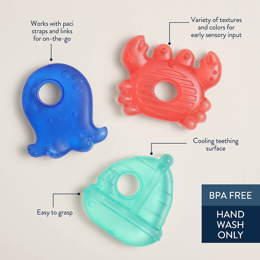 Itzy Ritzy - Cutie Coolers™ Soothing water-filled teethers - Nautical