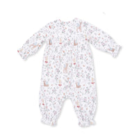 Angel Dear Enchanted Woodland Smocked Long Sleeve Romper