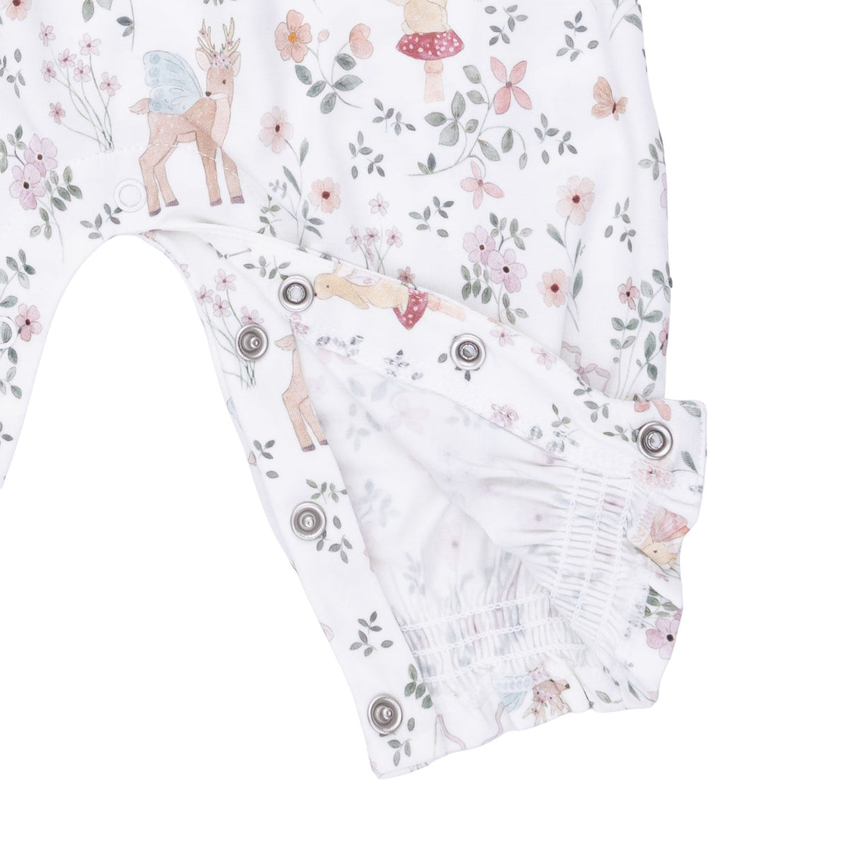 Angel Dear Enchanted Woodland Smocked Long Sleeve Romper