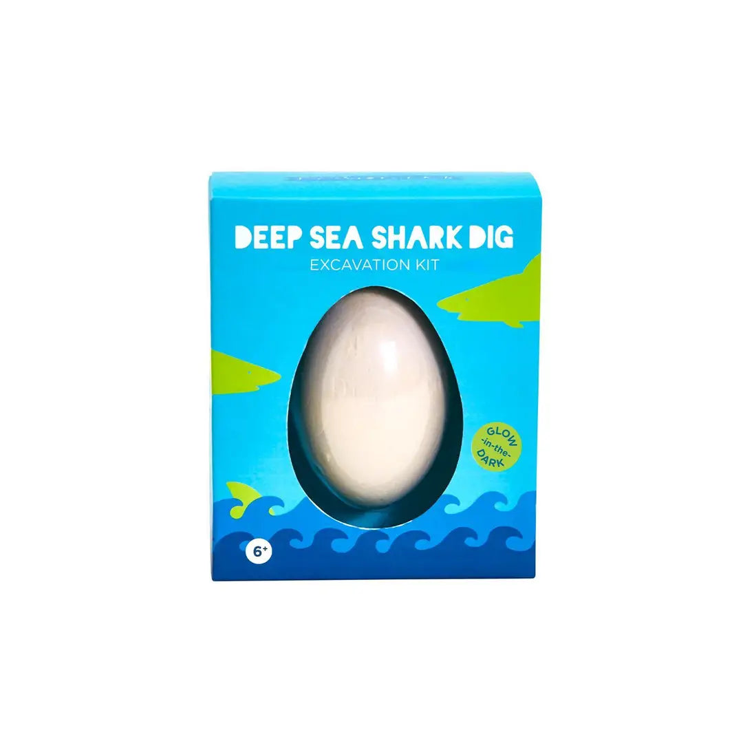 Deep Sea Shark Dig Excavation Kit - Assorted two Glow in the Dark Sharks by Cupcakes and Cartwheels