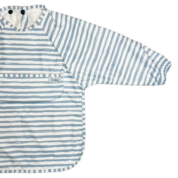 Calla & Friends - The Grayson Long Sleeve Bib - Brush Stripes