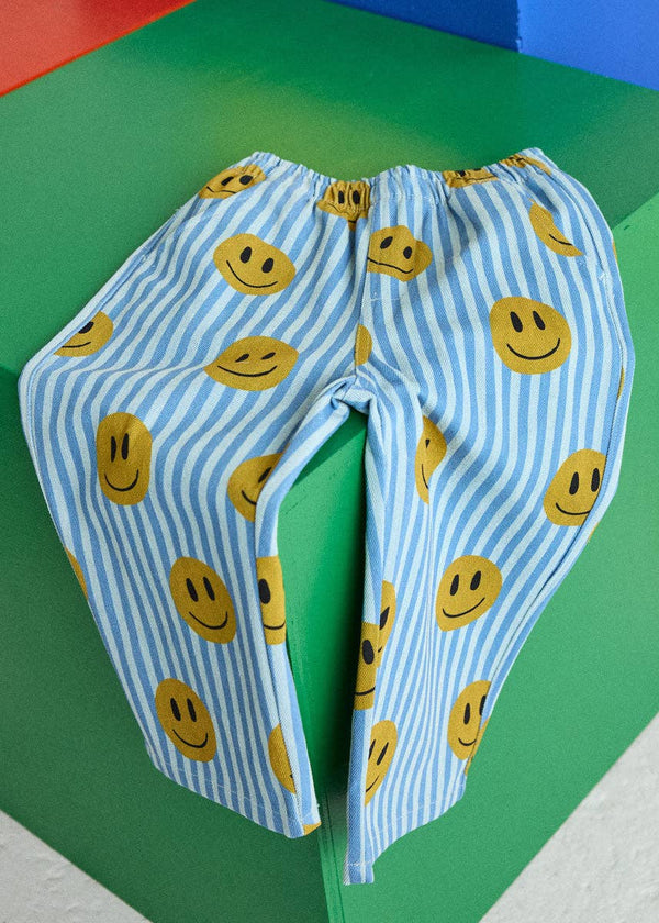 Alice & Wonder - Striped Denim Smiley Pant
