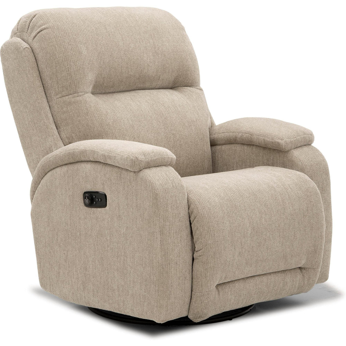 Storytime Maverly Power Cozzia Swivel Glide Recliner with Heat & Massage