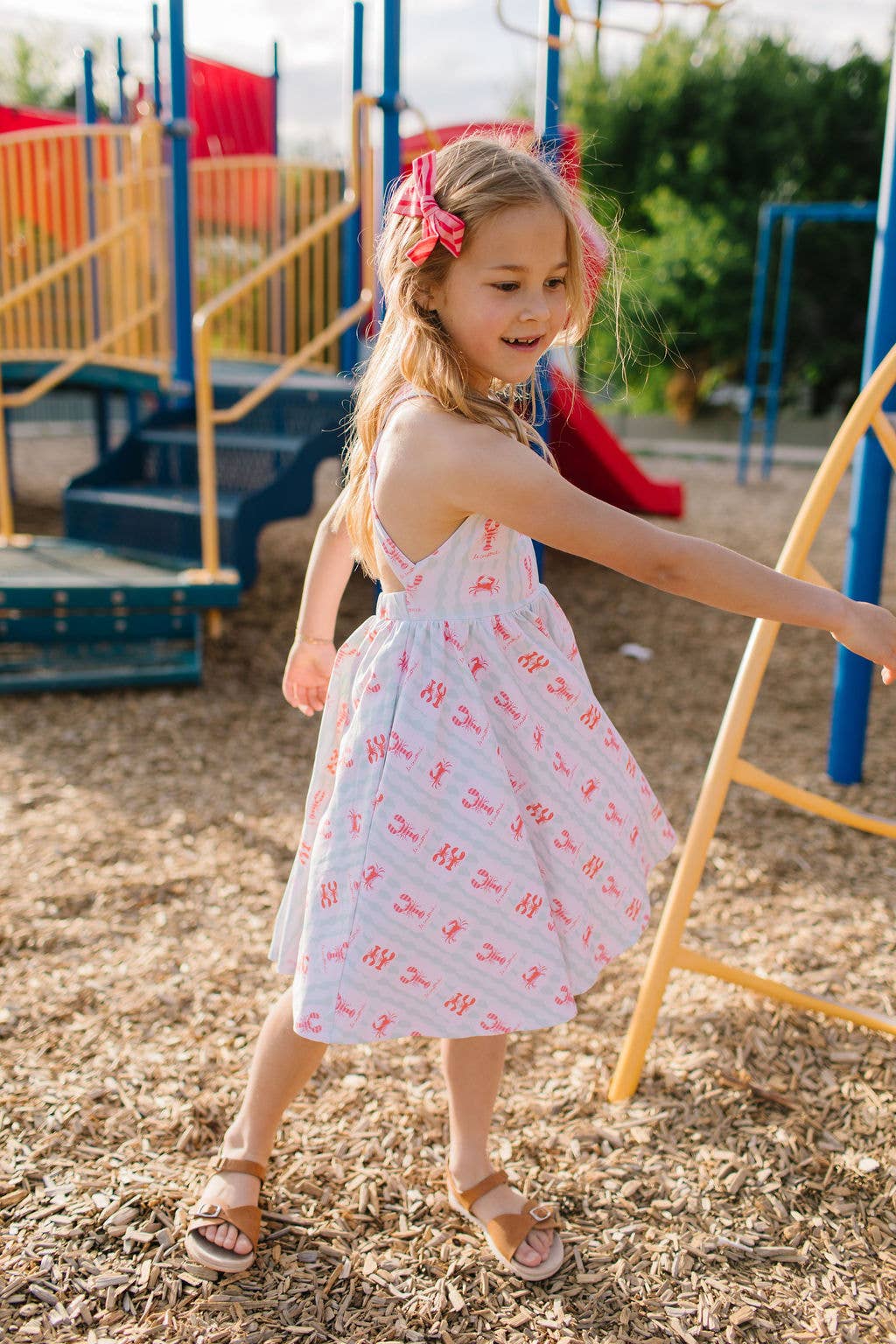 Ollie Jay - Sofia Dress in Le Crustace | Girls Twirl Dress