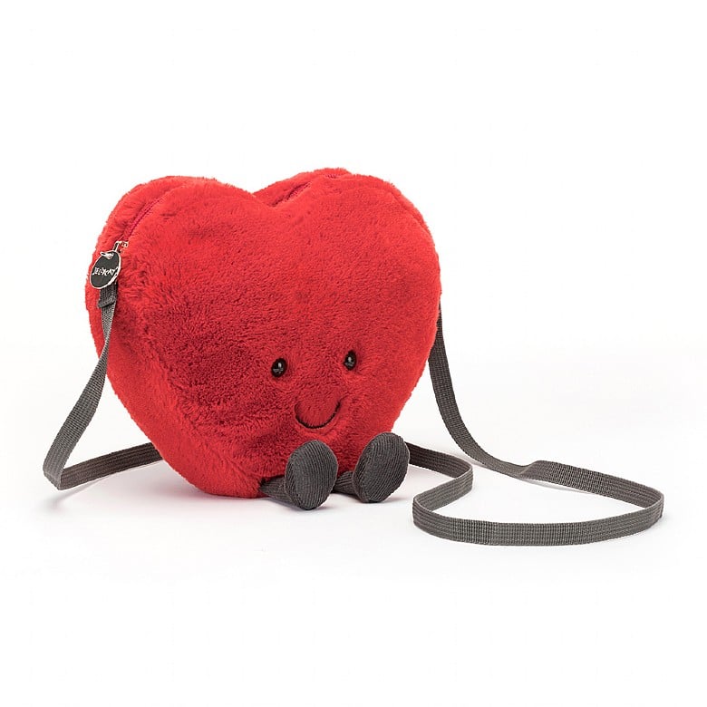 Amuseable Heart Plush Bag