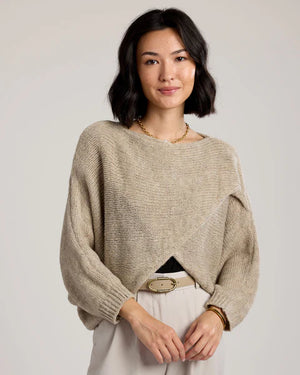 Cobblestone Living Women's Alesandra Knit Crss Cross Wrap Sweater